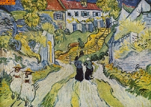 Weg und Treppe in Auvers nach van Gogh
